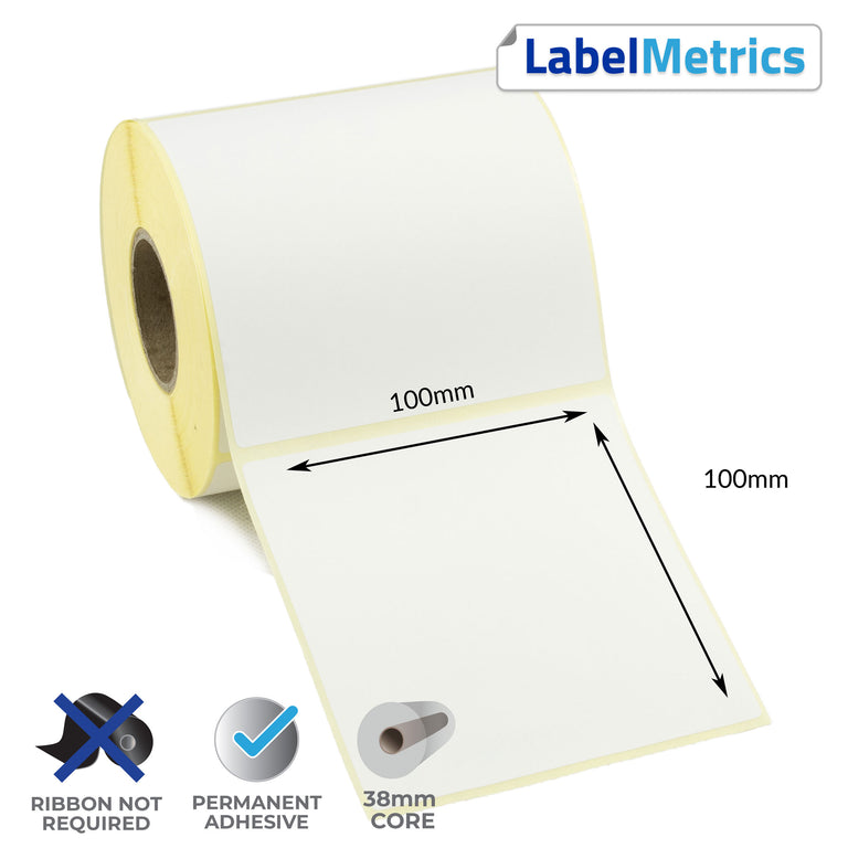 Datamax EX2 100x100mm Direct Thermal Labels
