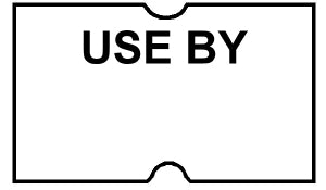 CT1 Use By 21mm x 12mm Price Gun Label