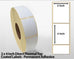 2 x 4 Inch Direct Thermal Top Coated Labels - Permanent Adhesive