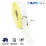 44 x 60mm Direct Thermal Labels - Permanent Adhesive