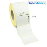 4x3 Inch Direct Thermal Labels - Permanent Adhesive