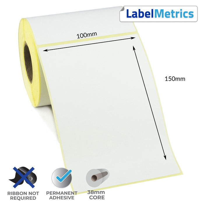 Zebra GK420t 100x150mm Direct Thermal Labels