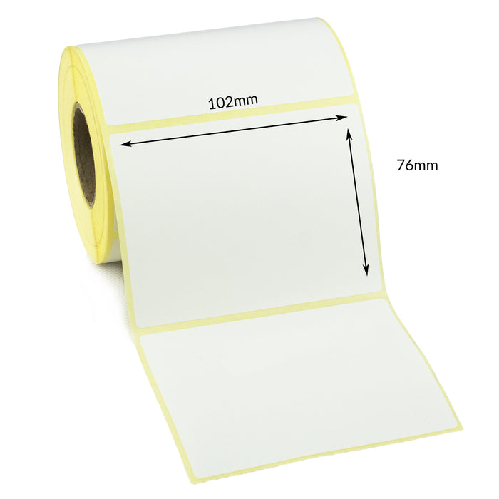 102 x 76mm Direct Thermal Labels - Removable Adhesive