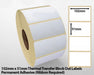 102 x 51mm Thermal Transfer Block Out Labels - Permanent Adhesive