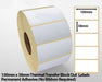 100 x 38mm Thermal Transfer Block Out Labels - Permanent Adhesive