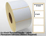 6 x 4 Inch Thermal Transfer Block Out Labels - Permanent Adhesive