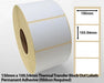 150 x 100.54mm Thermal Transfer Block Out Labels - Permanent Adhesive