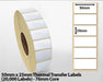 50x25mm Thermal Transfer Labels (20000 Labels) 76mm core