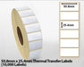 50.8mm x 25.4mm Thermal Transfer Labels (10000 Labels)