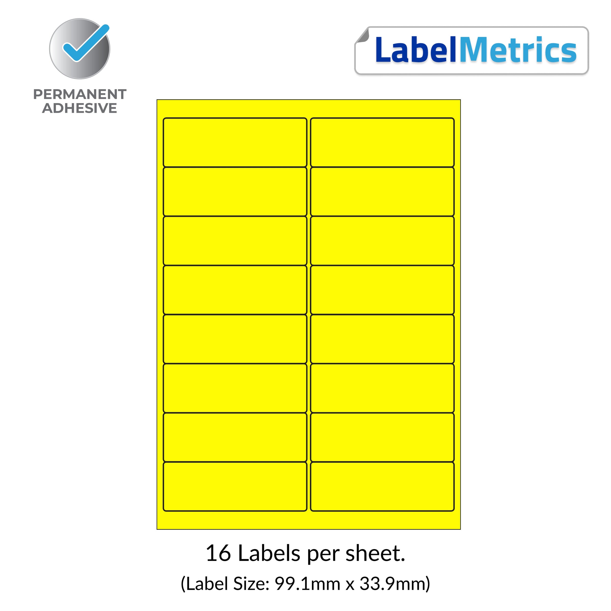 16 Per Sheet — LabelMetrics