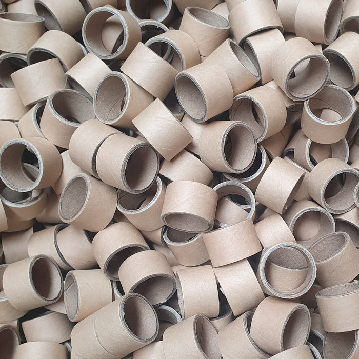 Plain Cardboard Cores 20mm x 25.7mm – Kraft Paper Rolls for Label Rewinding & Crafts