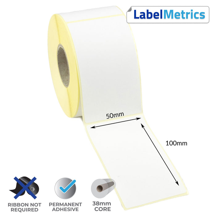 Zebra LP 2824 50x100mm Direct Thermal Labels