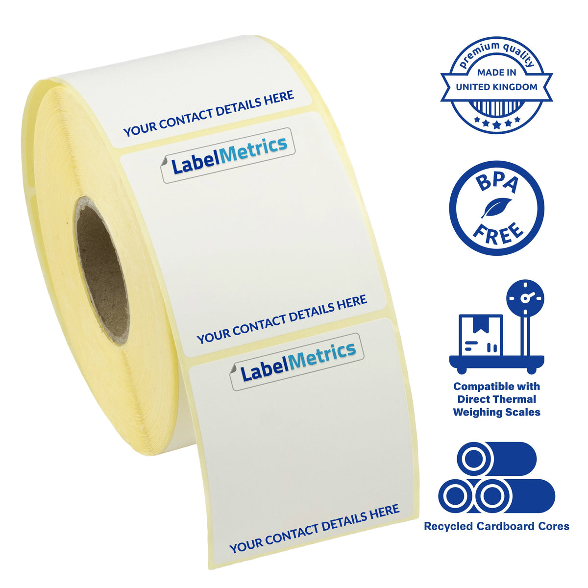 Scale Volume Sticker Custom Printed Full Colour 58mm x 60mm Weigh Scale Labels with Freezer ...