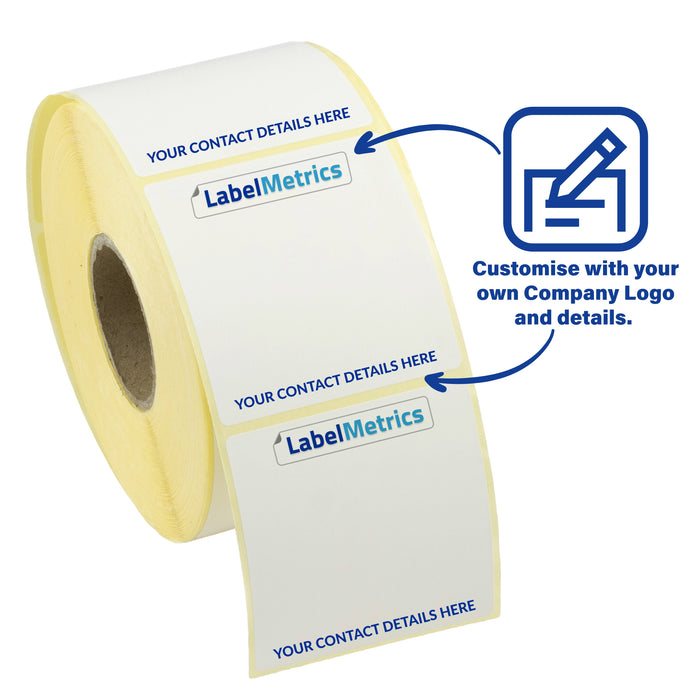 Custom Printed Full Colour 58mm x 60mm Weigh Scale Labels with Freezer adhesive. **Customise with your own Logo and custom text** (Copy)