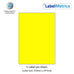 Pantone Yellow A4 Laser Labels - Inkjet Labels - 1 Per Sheet (210mm x 297mm)