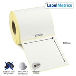 105 x 102mm Direct Thermal Labels - Removable Adhesive