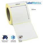 105 x 102mm Direct Thermal Labels - Freezer Adhesive