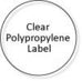 25mm Circular Polypropylene Clear Seals  (5000)