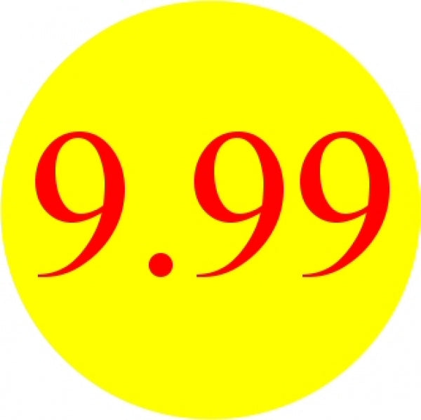 9.99 Promotional Label - Qty: 1000