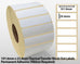 101.6 x 25.4mm Thermal Transfer Block Out Labels - Permanent Adhesive