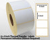 6 x 4 Inch Thermal Transfer Block Out Labels - Permanent Adhesive