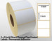 3 x 3 Inch Direct Thermal Top Coated Labels - Permanent Adhesive