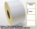 90 x 74mm Direct Thermal Top Coated Labels - Permanent Adhesive