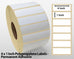 4 x 1 Inch Polypropylene Labels - Permanent Adhesive
