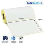150 x 100mm Direct Thermal Labels - Freezer Adhesive