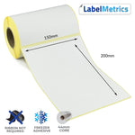 150 x 200mm Direct Thermal Labels - Freezer Adhesive