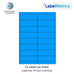 Process Blue A4 Laser Labels - Inkjet Labels - 16 Per Sheet (99.1mm x 33.9mm) LL16