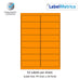 Orange (Pantone 021) A4 Laser Labels - Inkjet Labels - 16 Per Sheet (99.1mm x 33.9mm) LL16