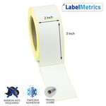 2x3 Inch Direct Thermal Labels - Freezer Adhesive