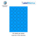 Process Blue A4 Laser Labels - Inkjet Labels - 35 Round labels per sheet, 37mm Diameter. LL37C