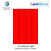 Pantone Red (032), A4 Laser Labels - Inkjet Labels - 44 Per Sheet, 48.5mm x 25.4mm.