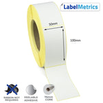 50 x 100mm Direct Thermal Labels - Removable Adhesive