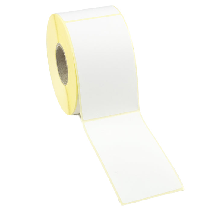 58mm x 76mm Plain White labels, compatible with weigh scales.