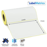 6x4 Inch Direct Thermal Labels - Freezer Adhesive