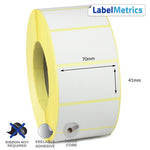 70 x 41mm Direct Thermal Labels - Removable Adhesive
